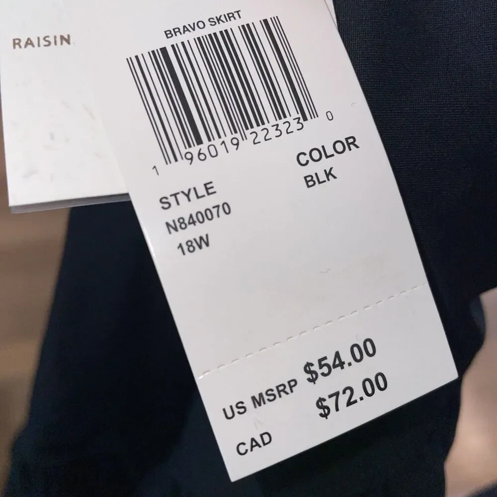Raisins CurveTrendy Plus Size Bravo Tummy-Control Swim Skirt Size 18W NWT $54 - Picture 5 of 6